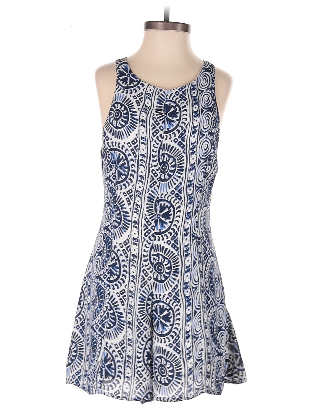 Sabo  Navy & White Printed Romper